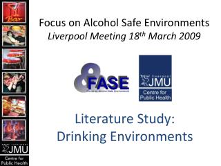 Literature Study: Drinking Environments