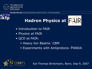 Hadron Physics at