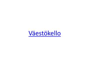 Väestökello