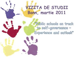 VI ZITA DE STUDII Bonn, martie 2011