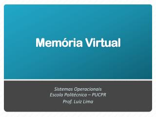 Memória Virtual