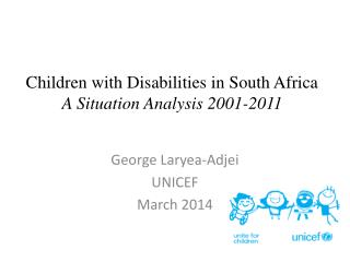 Children with Disabilities in South Africa A Situation Analysis 2001-2011