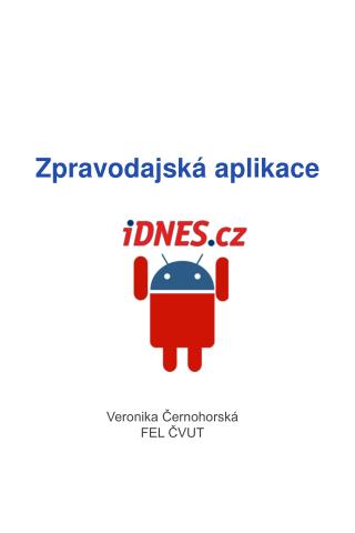 Zpravodajská aplikace