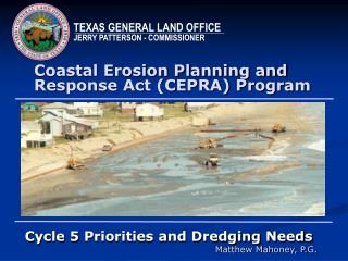 Coastal Erosion Planning and Response Act (CEPRA) Program
