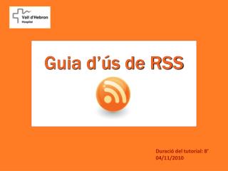 Guia d’ús de RSS