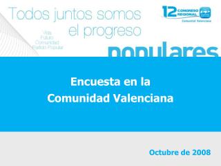 Encuesta en la Comunidad Valenciana