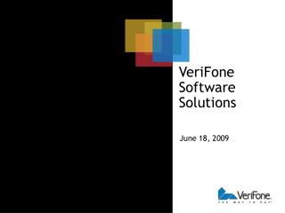 VeriFone Software Solutions