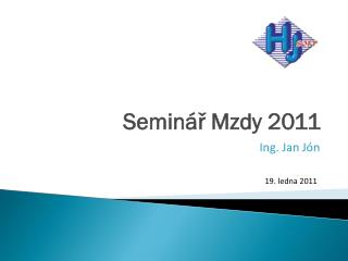 Seminář Mzdy 2011