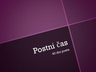 Postni čas