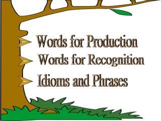 Words for Production