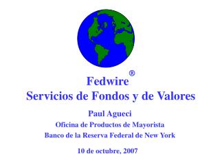 Fedwire  Servicios de Fondos y de Valores