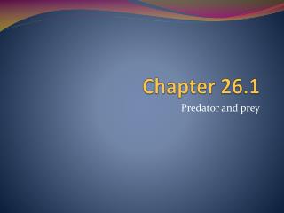 Chapter 26.1