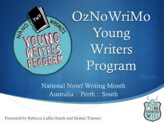 OzNoWriMo Young Writers Program
