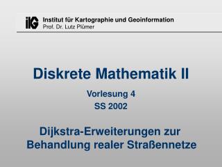 Diskrete Mathematik II