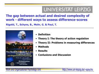The gap between actual and desired complexity of work - different ways to assess difference-scores