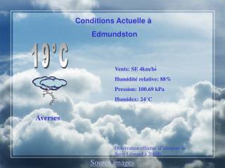 Conditions Actuelle à Edmundston