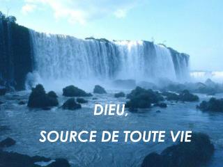 DIEU, SOURCE DE TOUTE VIE