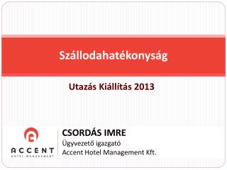 Szállodahatékonyság