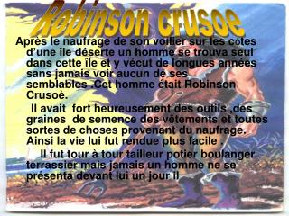 Robinson crusoe