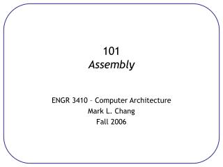 101 Assembly