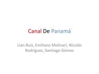 Canal De Panamá