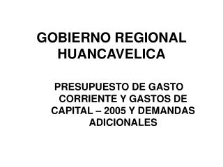 GOBIERNO REGIONAL HUANCAVELICA