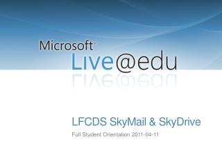 LFCDS SkyMail &amp; SkyDrive