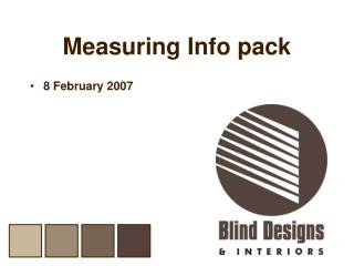 Measuring Info pack