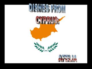 DISHES FROM CYPRUS: