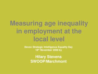 Measuring age inequality in employment at the local level