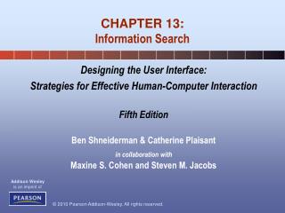 CHAPTER 13: Information Search