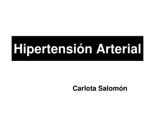 Hipertensión Arterial