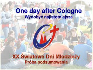XX Światowe Dni Młodzieży Próba podsumowania