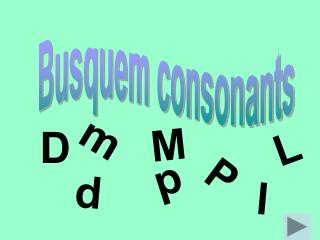 Busquem consonants