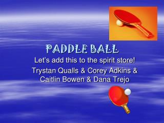 PADDLE BALL