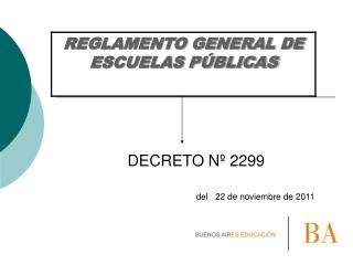 DECRETO Nº 2299