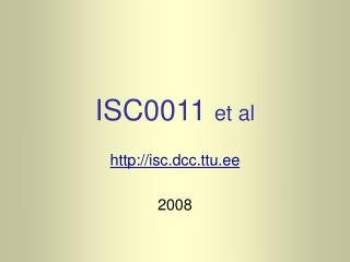 ISC0011 et al