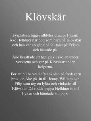 Klövskär