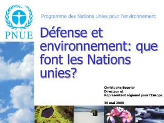 Programme des Nations Unies pour l’environnement