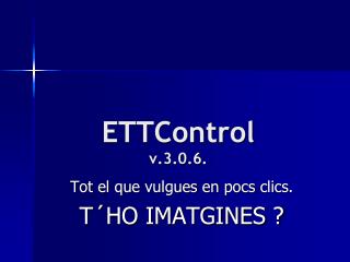 ETTControl v.3.0.6.