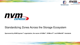 Standardizing Zones Across the Storage Ecosystem