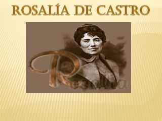Rosalía de castro