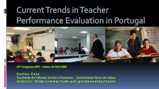 Current Trends in Teacher Performance Evaluation in Portugal