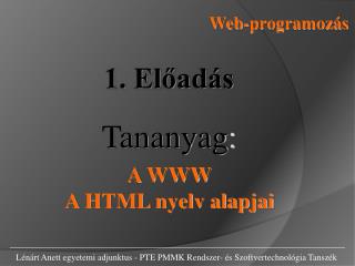 Web-programozás