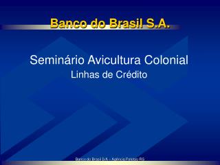 Banco do Brasil S.A.