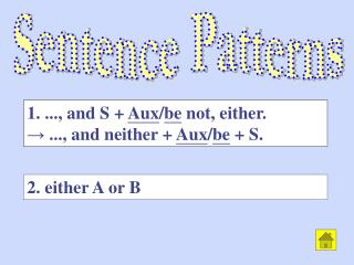 Sentence Patterns