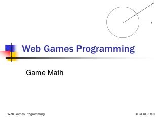 Web Games Programming