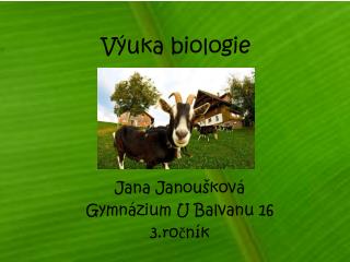 Výuka biologie