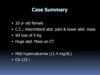 Case Summary