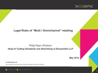 Legal Risks of “Multi / Omnichannel” retailing